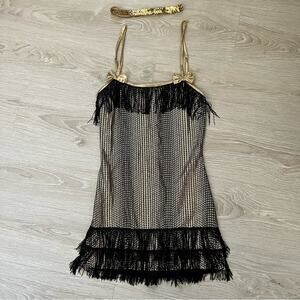 Dreamgirls roaring 20s flapper mini dress speakeasy costume